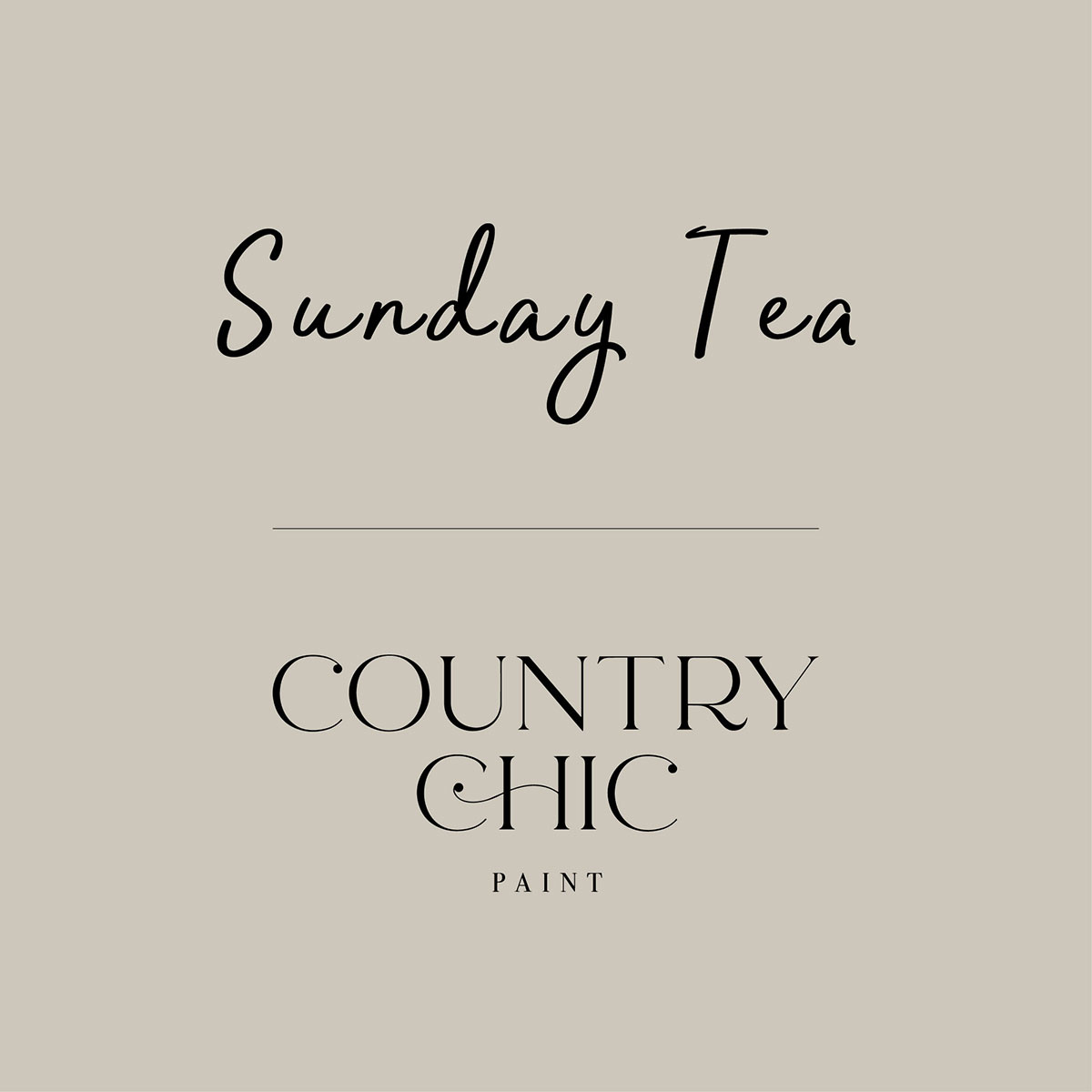 Country Chic Paint SUNDAY TEA