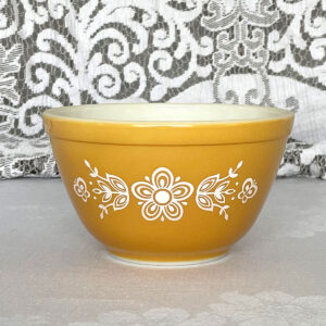 Butterfly Gold Pyrex Mixing Bowl