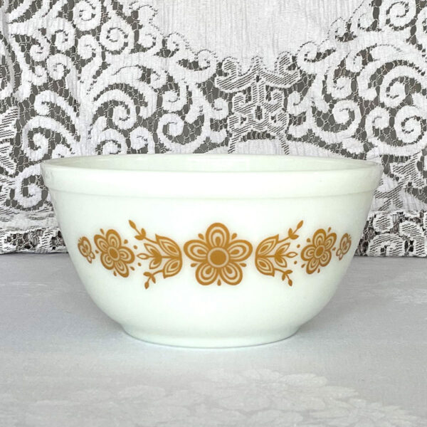 Butterfly Gold Pyrex Mixing Bowl