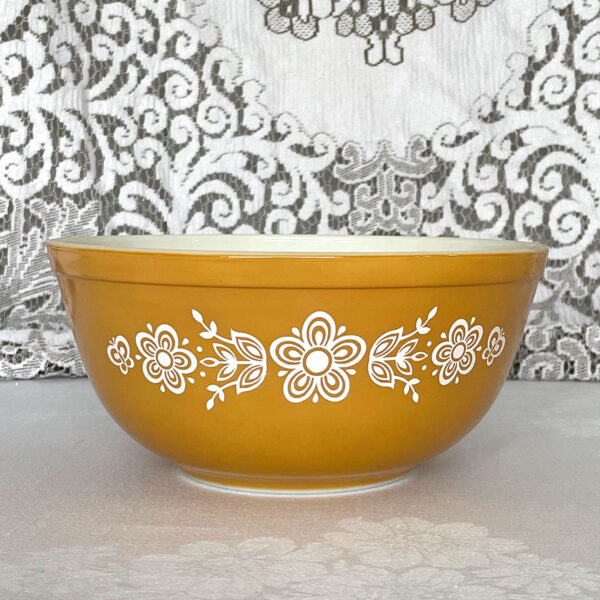 Butterfly Gold Pyrex Mixing Bowl