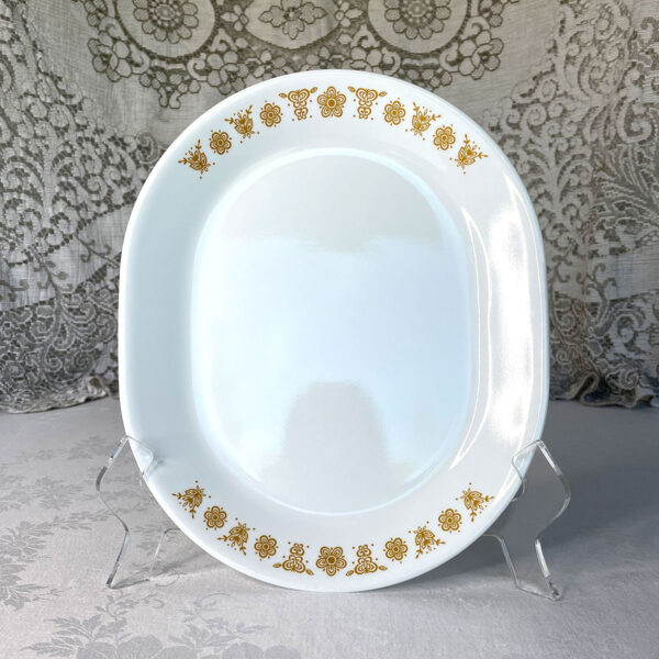 Butterfly Gold Oval Platter