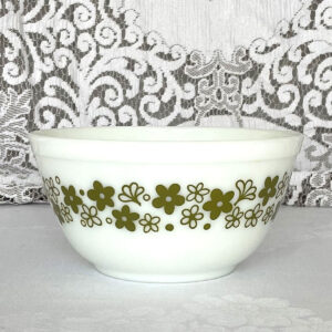 Spring Blossom Green Pyrex Mixing Bowl