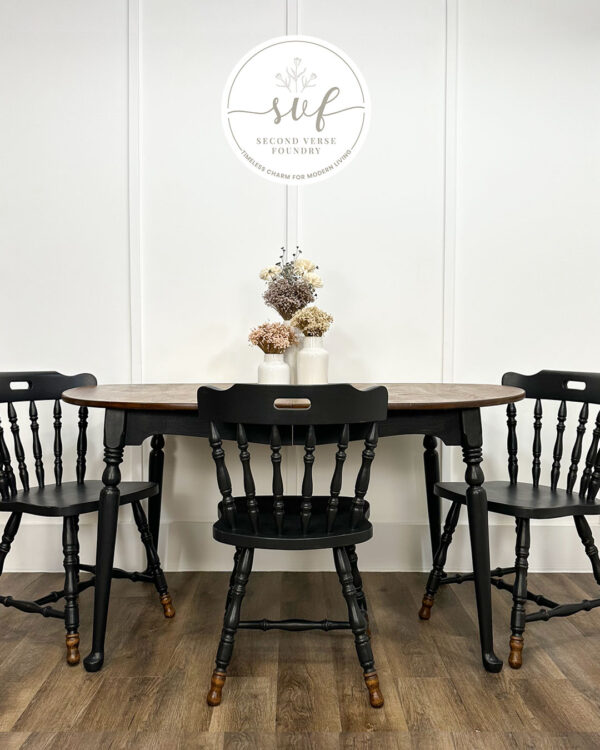 Black Farmhouse Table and Chairs