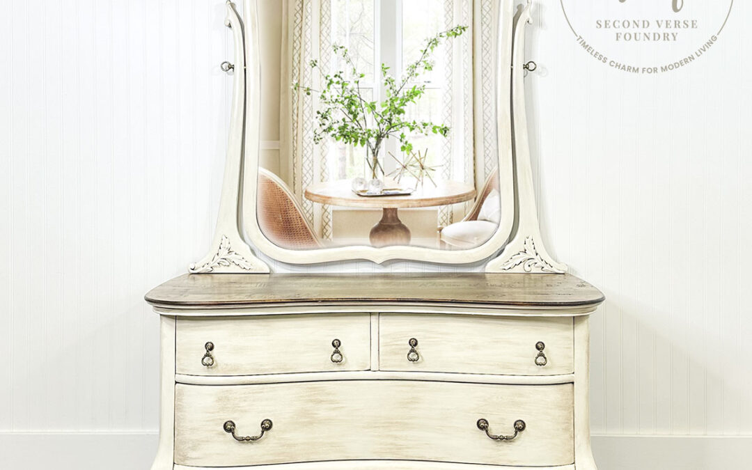 Farmhouse White— Vanity Dresser